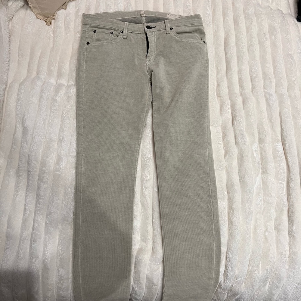 Rag & Bone Light Gray Corduroy Jeans